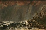 Gustave Courbet Canvas Paintings - Marine The Waterspout